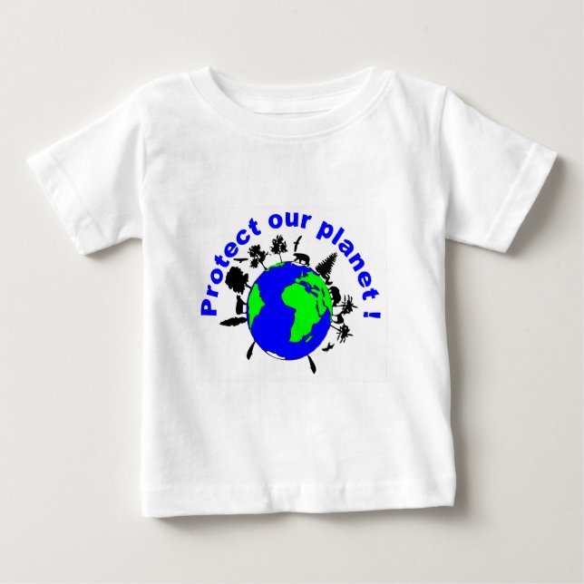 Camiseta Para Bebê Ecology (Frente)