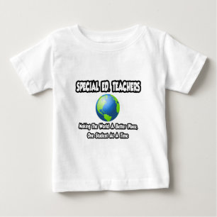 Camiseta Para Bebê Ed especial. Professores...Mundo um lugar melhor
