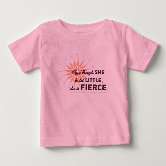 Camiseta Para Bebê Ela É Feroz - Burst (Frente)