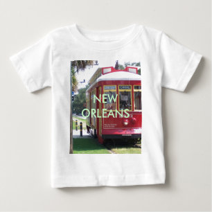 Camiseta Para Bebê Eléctrico de Nova Orleães