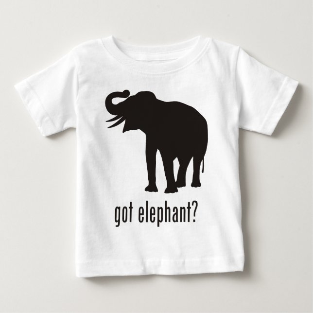 Camiseta Para Bebê Elefante (Frente)