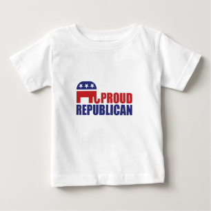 Camiseta Para Bebê Elefante republicano orgulhoso