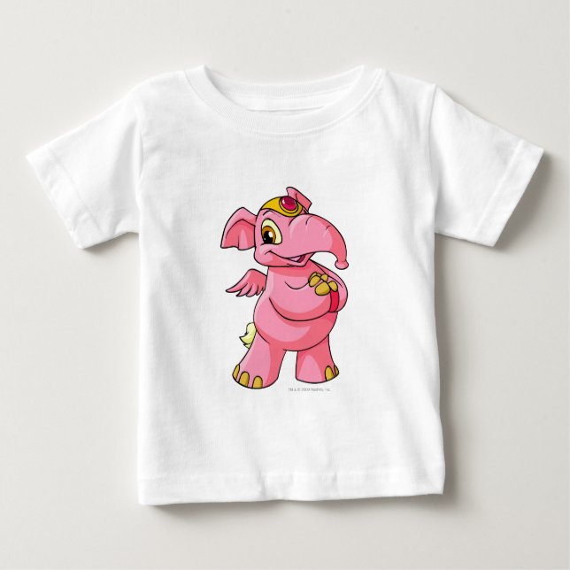 Camiseta Para Bebê Elephante Pink (Frente)