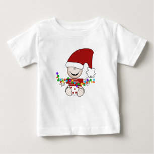Camiseta Para Bebê Elf Bebê com luzes