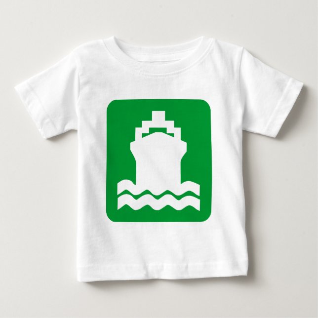 Camiseta Para Bebê Em Forma - Verde Grama (Frente)