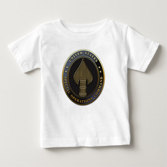 Camiseta Para Bebê Emblema USSOCOM (Frente)