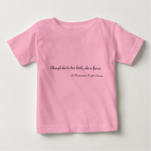 Camiseta Para Bebê Embora seja mas pouco, é feroz