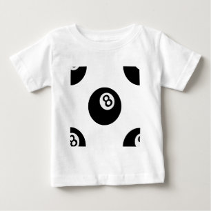 Camiseta Para Bebê emoji oito bolas