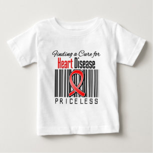 Camiseta Para Bebê Encontrando uma cura para a doença cardíaca