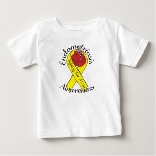 Camiseta Para Bebê ENDOMETRIOSIS AWARNESS Baby Fine Jersey T Shirt