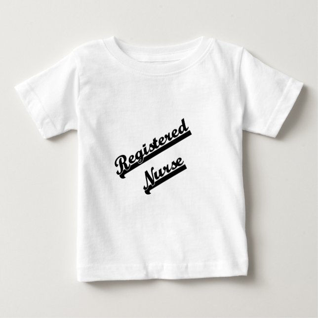 Camiseta Para Bebê Enfermeiro Registrado (Frente)