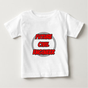 Camiseta Para Bebê Engenheiro Civil Futuro