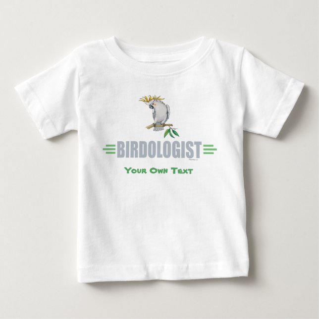 Camiseta Para Bebê Engraçado Eu Amo Cacatuas (Frente)