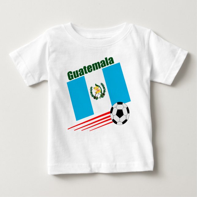 Camiseta Para Bebê Equipe de futebol de Guatemala (Frente)
