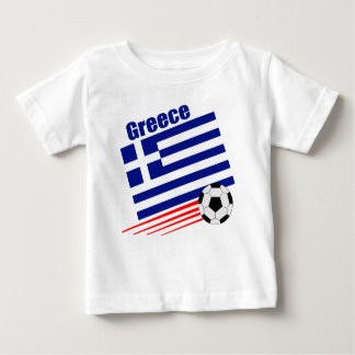 Camiseta Para Bebê Equipe de futebol grega