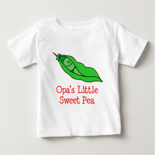 Camiseta Para Bebê Ervilha doce de Opa