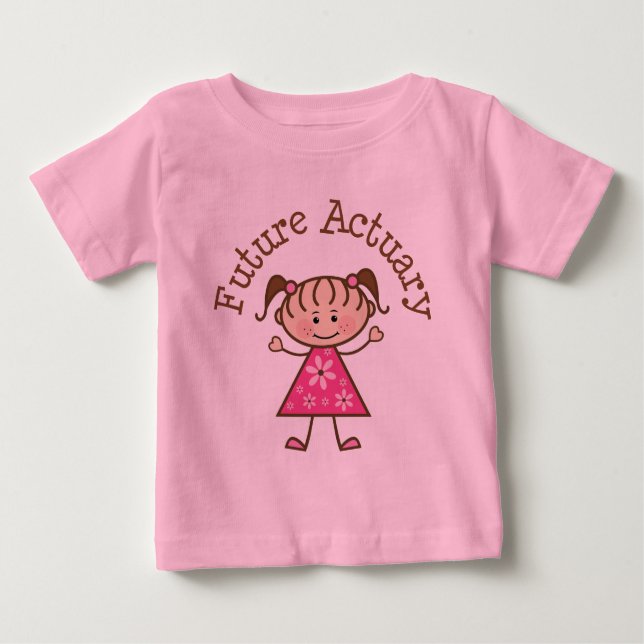 Camiseta Para Bebê Escrivão futuro (bonito) (Frente)