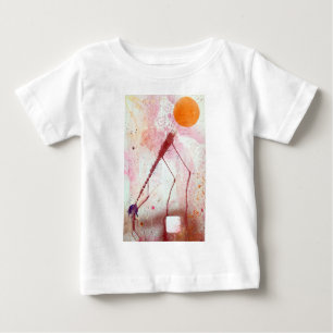Camiseta Para Bebê Esferas 19 da parte superior da túnica do plissad