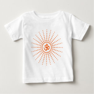 Camiseta Para Bebê Espiritual Om Mandala