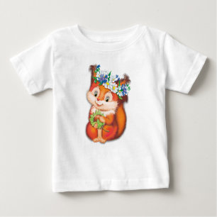 Camiseta Para Bebê Esquilo