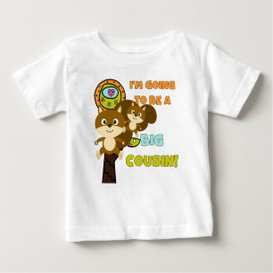 Camiseta Para Bebê Esquilos Futuro Grande Primo