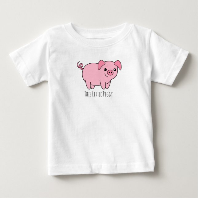 Camiseta Para Bebê Esta Pequena Camiseta De Bebê (Frente)