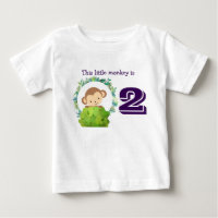 Este Pequeno Macaco Cute Safari Aniversário