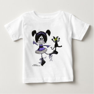 Camiseta Para Bebê Estilo de Gótico Ballerina