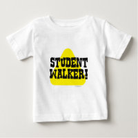 Estudante Walker Engraçado Criança Slogan Bonito