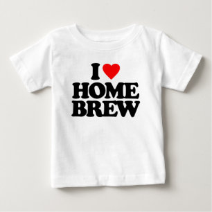 CAMISETA PARA BEBÊ EU AMO A FERMENTAÇÃO HOME