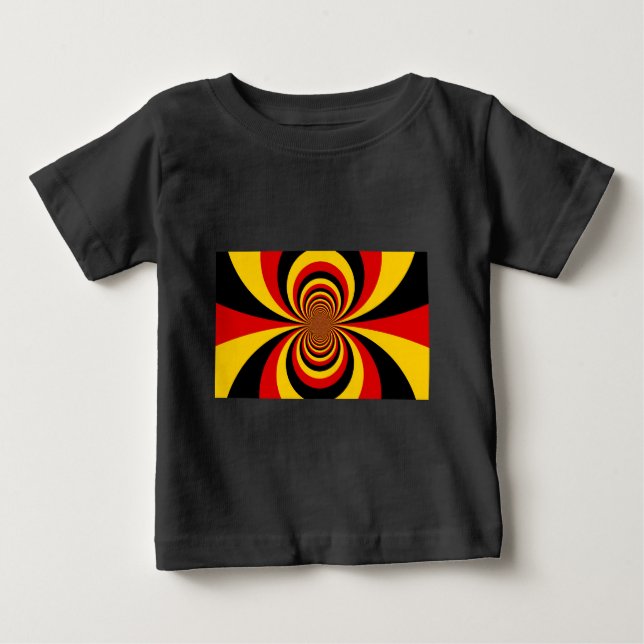 Camiseta Para Bebê Eu Amo A Impressão De Arte Da Alemanha Nacional (Frente)