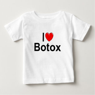 Camiseta Para Bebê Eu amo (coração) Botox