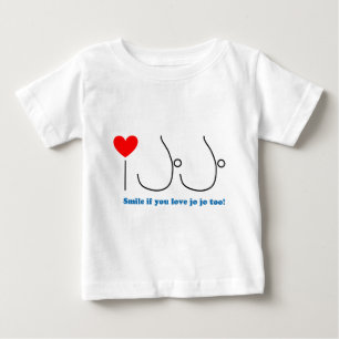 Camiseta Para Bebê Eu amo JoJo