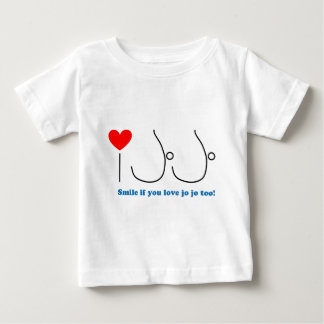 Camiseta Para Bebê Eu amo JoJo