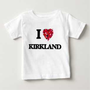 Camiseta Para Bebê Eu amo Kirkland