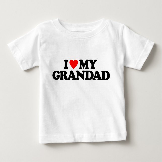 CAMISETA PARA BEBÊ EU AMO MEU GRANDAD (Frente)