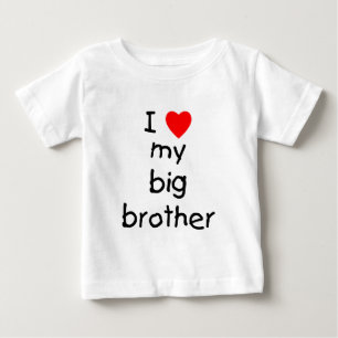 Camiseta Para Bebê Eu Amo Meu Grande Irmão