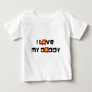 Camiseta Para Bebê Eu Amo Meu Pai