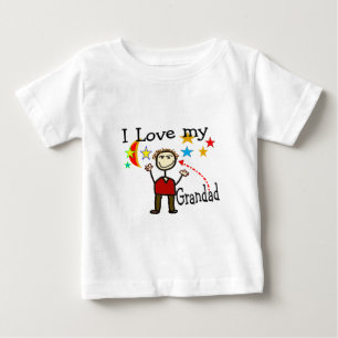 Camiseta Para Bebê Eu amo meu pai grande