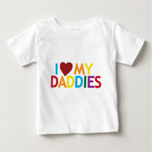 Camiseta Para Bebê eu amo meus pais