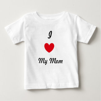 Camiseta Para Bebê Eu amo minha mamã