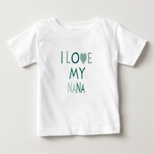 Camiseta Para Bebê Eu Amo Minha Nana Toddler Tee