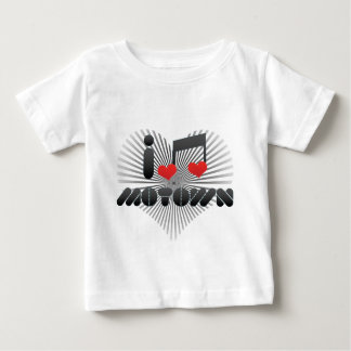 Camiseta Para Bebê Eu amo Motown