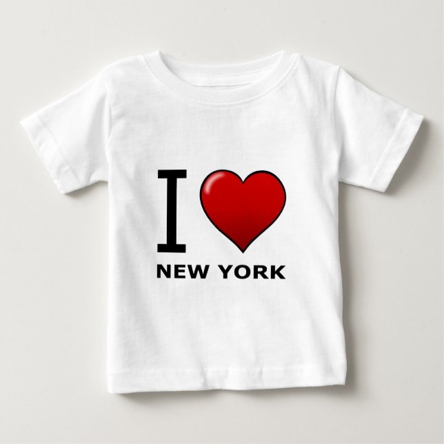 CAMISETA PARA BEBÊ EU AMO NEW YORK (Frente)