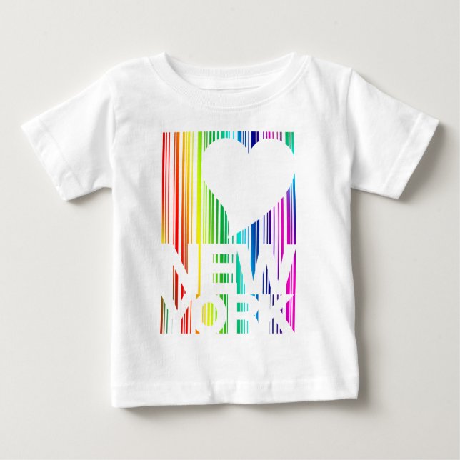Camiseta Para Bebê Eu amo New York (Frente)