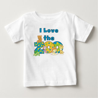 Camiseta Para Bebê Eu amo o jardim zoológico