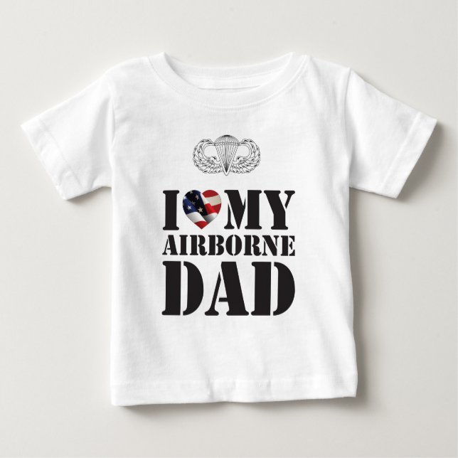 CAMISETA PARA BEBÊ EU AMO O MEU PAI DE AEROPORTO (Frente)
