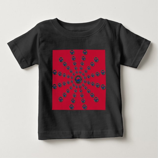 Camiseta Para Bebê Eu amo Red (Frente)