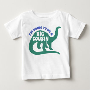 Camiseta Para Bebê Eu estou indo ser um primo grande