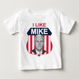Camiseta Para Bebê Eu Gosto Do Mike Shield